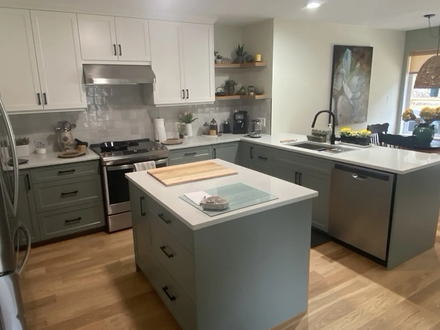 The 3D SketchUp design of the Lychak kitchen in Nanaimo, drawn before construction
